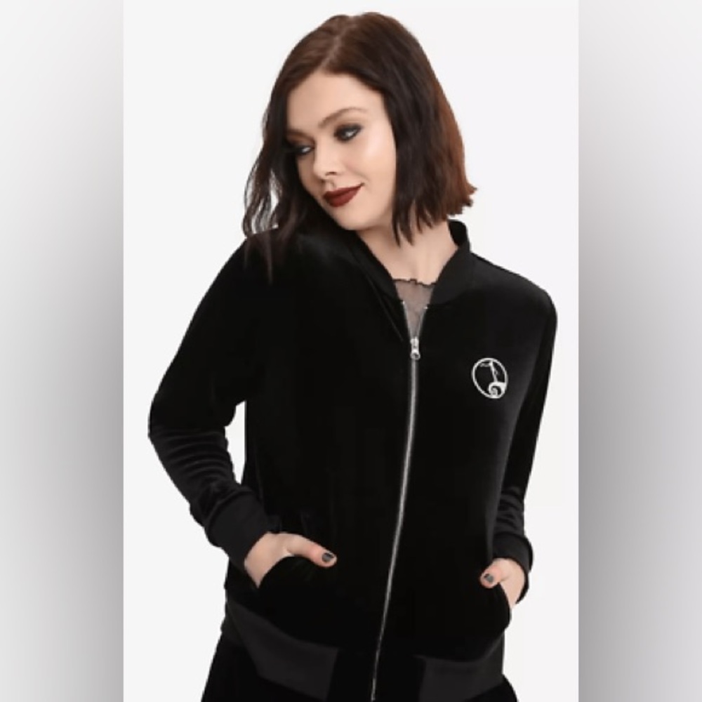 Disney The Nightmare Before Christmas Jack Skellington Velour Jacket, size XL